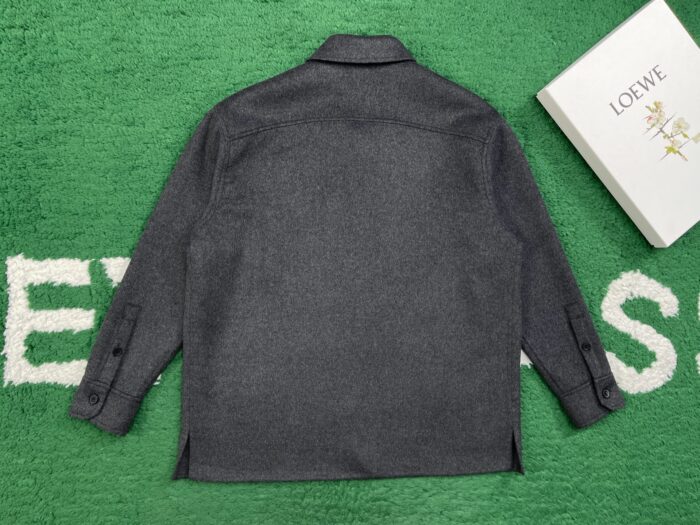 로에베 베이직 양털 셔츠 자켓 차콜 레플리카 미러급 SA급 S급 고퀄리티 하이엔드 최상급 의류 [남성여성공용] 4