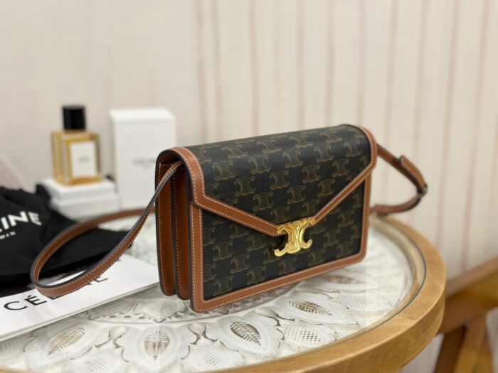 셀린느-레플리카-엔벨로프백-트리옹프-캔버스-카프스킨-명품 레플리카 미러 SA급 셀린느 레플리카 엔벨로프백 - 트리옹프 캔버스 & 카프스킨 113322EZH.04LU 9