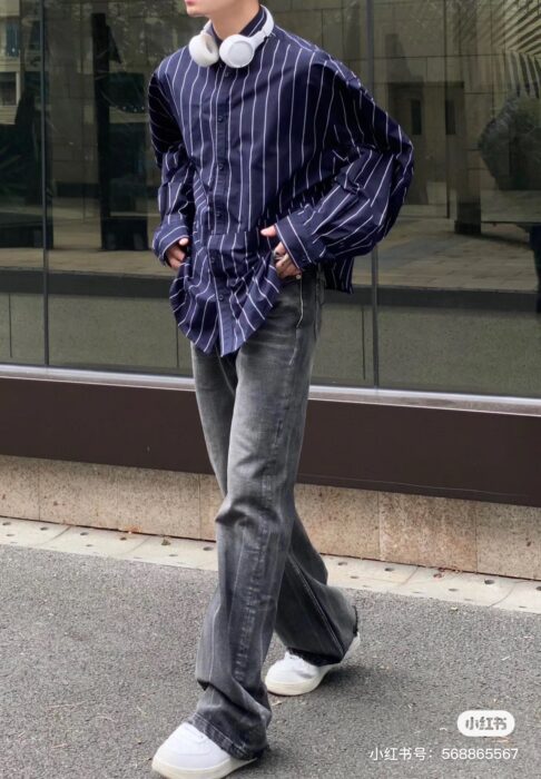 vg-발렌시아가-fpvmfflzk-다크-블루-스트라이프-셔츠-명품 레플리카 미러 SA급 (VG) 발렌시아가 FPVMFFLZK 다크 블루 스트라이프 셔츠 8