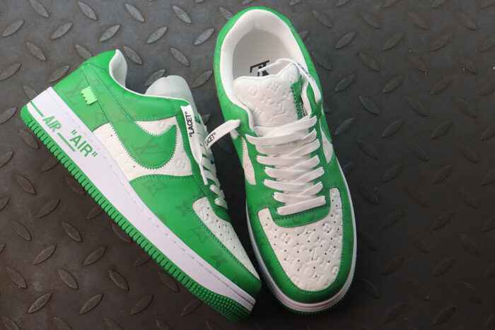 루이비통-레플리카-나이키-에어-포스-1-바이-버질-명품 레플리카 미러 SA급 루이비통 레플리카 나이키 에어 포스 1 바이 버질 아블로 화이트 짐 그린 LVNAFG 12