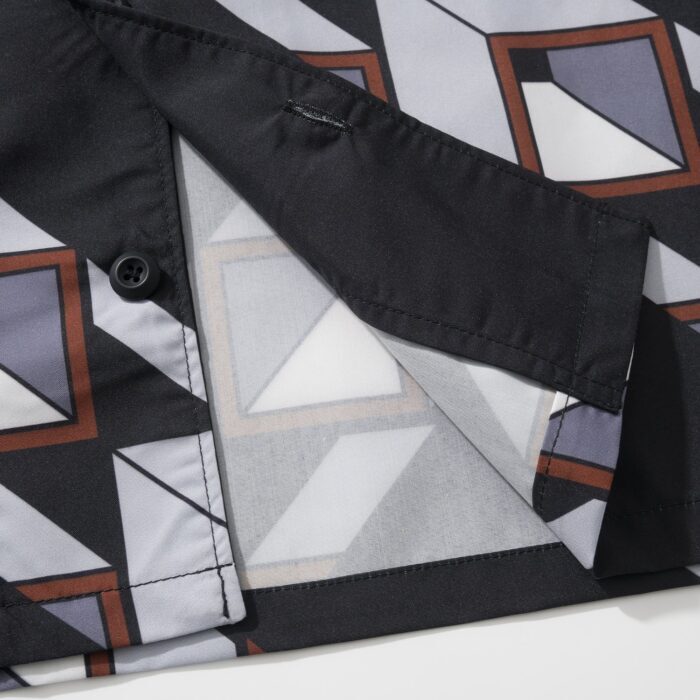 프라다 타임캡슐 프린티드 코튼 셔츠 블랙 스틸 페이크 레이어링 긴팔 셔츠 레플리카 미러급 SA급 S급 고퀄리티 하이엔드 최상급 의류 [남성여성공용] 12