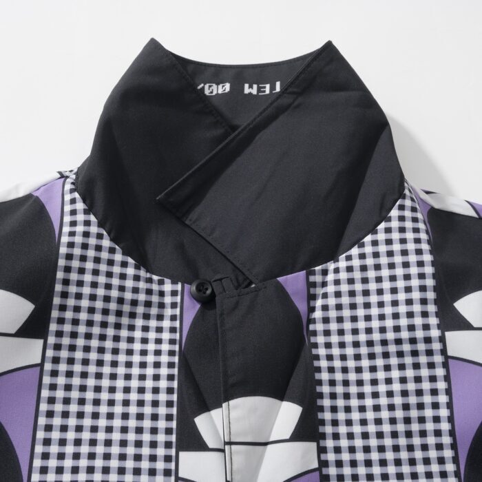 프라다 타임캡슐 프린티드 코튼 셔츠 라이트 블루 시클라멘 페이크 레이어링 긴팔 셔츠 레플리카 미러급 SA급 S급 고퀄리티 하이엔드 최상급 의류 [남성여성공용] 6