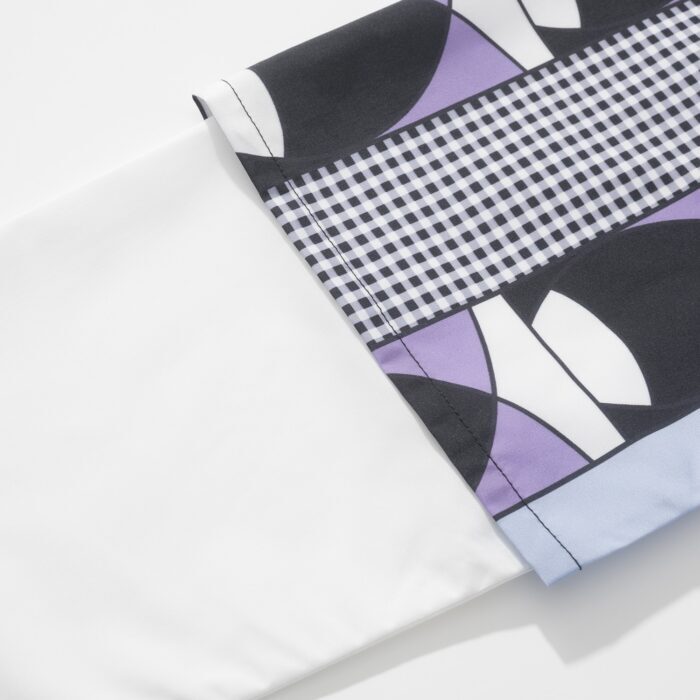 프라다 타임캡슐 프린티드 코튼 셔츠 라이트 블루 시클라멘 페이크 레이어링 긴팔 셔츠 레플리카 미러급 SA급 S급 고퀄리티 하이엔드 최상급 의류 [남성여성공용] 12