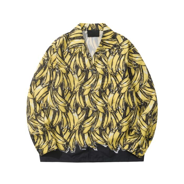 프라다 타임캡슐 프린티드 바나나 코튼 긴팔 셔츠 옐로우 레플리카 미러급 SA급 S급 고퀄리티 하이엔드 최상급 의류 [남성여성공용]