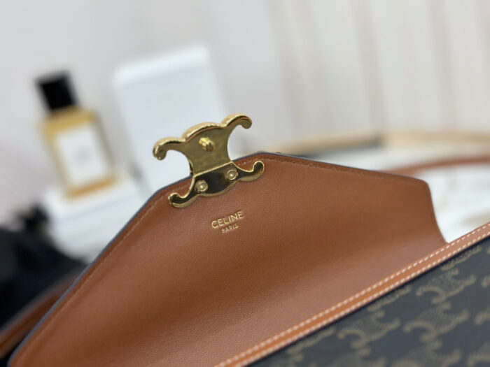 셀린느-레플리카-엔벨로프백-트리옹프-캔버스-카프스킨-명품 레플리카 미러 SA급 셀린느 레플리카 엔벨로프백 - 트리옹프 캔버스 & 카프스킨 113322EZH.04LU 13