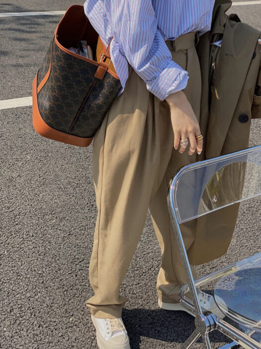 셀린느 탄 트리옹프 스몰 버킷백 [매장-230만원대] 레플리카 미러급 SA급 S급 고퀄리티 숄더백 크로스백 [여성] best 7