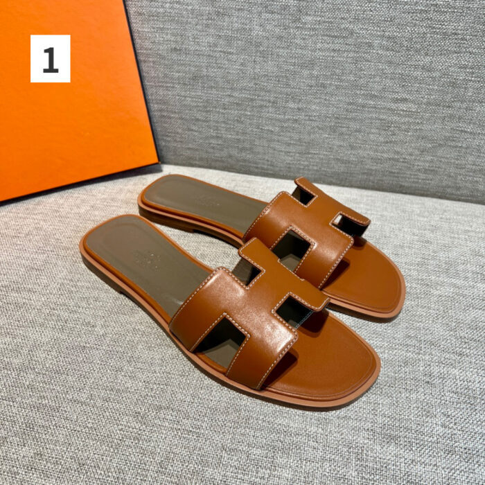 에르메스 오란 여성 샌들 카프스킨 [4컬러] 레플리카 미러급 SA급 S급 고퀄리티 신발 슬리퍼 - best 3