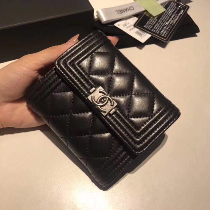샤넬 레플리카 보이 플랩 반지갑 은장 11CM AS87555 3