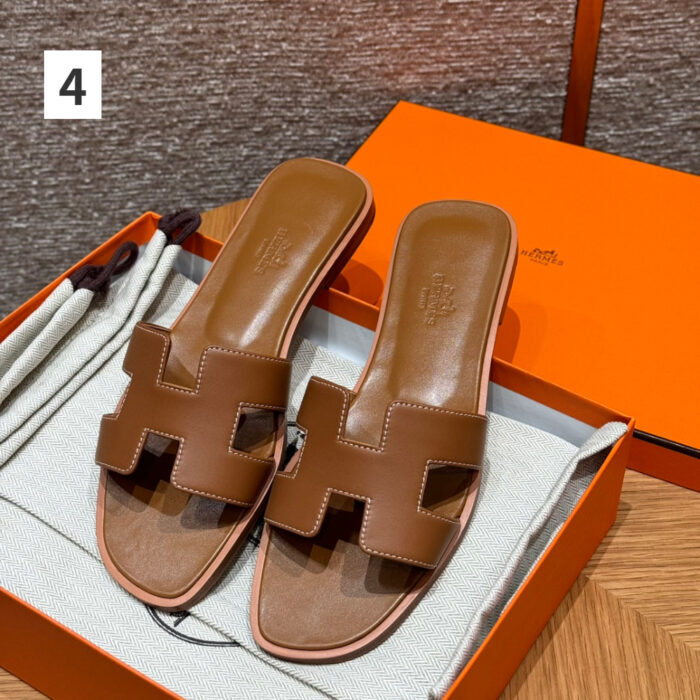 에르메스 오란 여성 샌들 카프스킨 [4컬러] 레플리카 미러급 SA급 S급 고퀄리티 신발 슬리퍼 - best 6