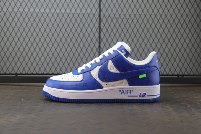 루이비통 레플리카 나이키 에어 포스 1 바이 버질 아블로 화이트 팀 로얄 LVNAFUB 8