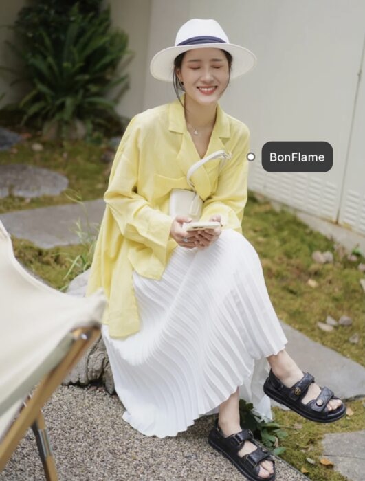 샤넬 레플리카 에폭시 CC코인 벨크로 샌들 [블랙] 20