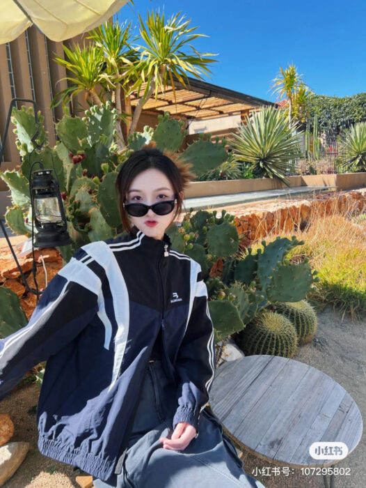 발렌시아가 레플리카 스포티 B 레귤러 트랙수트 자켓 [블랙] 13