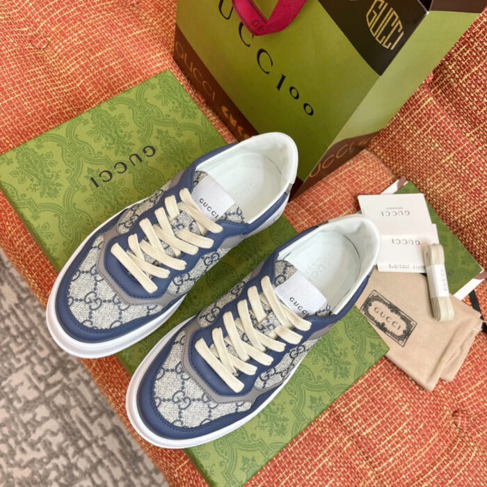 구찌 레플리카 엠보스 스니커즈 웹 네이비 미러급 SA급 S급 고퀄리티 신발 best [남성여성공용] 6