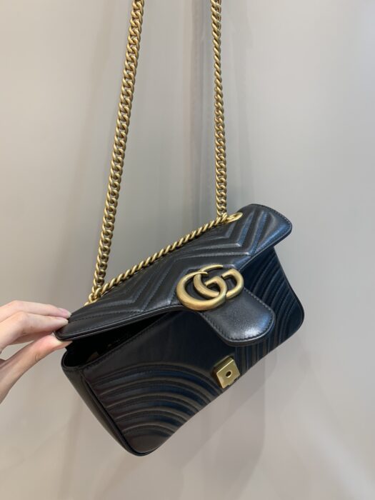 구찌 레플리카 GG 마몬트 마틀라세 숄더백 스몰 443497 12