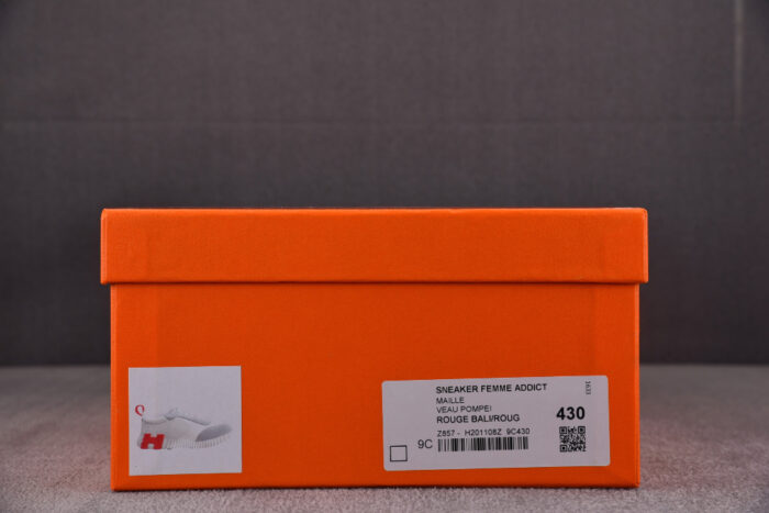 에르메스 레플리카 바운싱 캔버스 스웨이드 스니커즈 [오렌지&블랙] 15