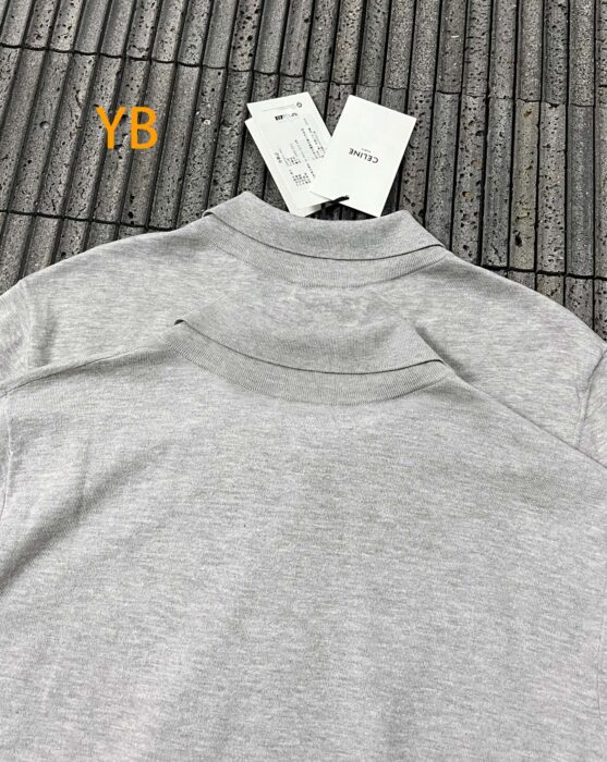 셀린느 트리옹프 파인 코튼 폴로 티셔츠 카라티 폴로티 그레이 레플리카 미러급 SA급 S급 고퀄리티 하이엔드 최상급 의류 [남성여성공용] 6