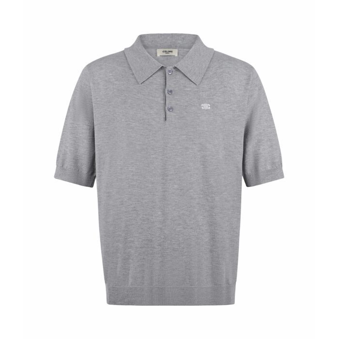 셀린느 트리옹프 파인 코튼 폴로 티셔츠 카라티 폴로티 그레이 레플리카 미러급 SA급 S급 고퀄리티 하이엔드 최상급 의류 [남성여성공용] 12