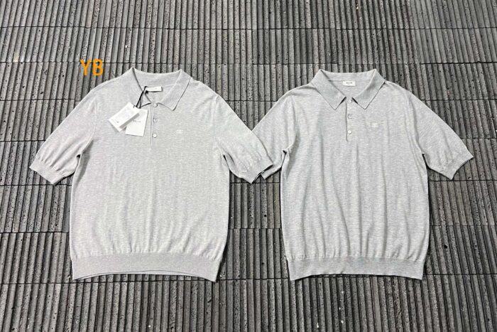셀린느 트리옹프 파인 코튼 폴로 티셔츠 카라티 폴로티 그레이 레플리카 미러급 SA급 S급 고퀄리티 하이엔드 최상급 의류 [남성여성공용] 3