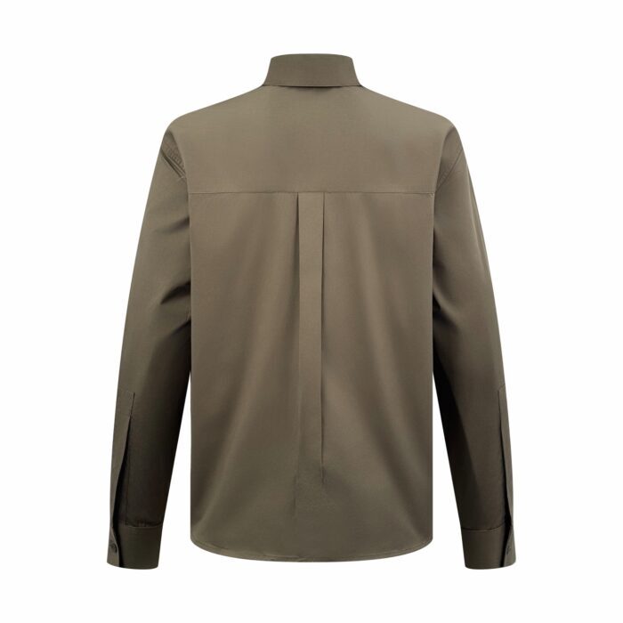 로에베 포켓 아나그램 자수 코튼 긴팔 셔츠 올리브 레플리카 미러급 SA급 S급 고퀄리티 하이엔드 최상급 의류 [남성여성공용] 4