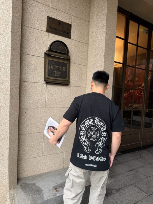 크롬하츠 뒷면 점보 프린트 반팔티 블랙 레플리카 미러급 SA급 S급 고퀄리티 하이엔드 최상급 의류 [남성여성공용] 2