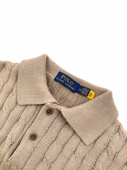 폴로 랄프로렌 자카드 니트 폴로 카라티 반팔티 다크 베이지 레플리카 미러급 SA급 S급 고퀄리티 하이엔드 최상급 의류 [남성여성공용] 5
