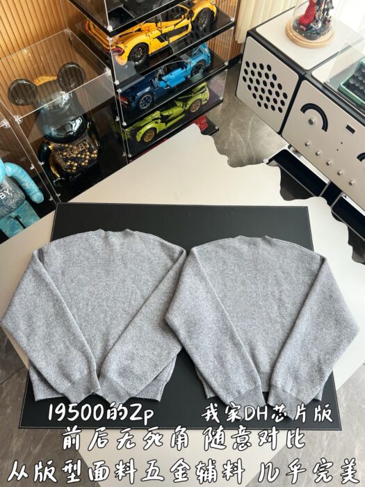 셀린느 코튼 스웨터 니트 그레이 RY0M40X73 레플리카 미러급 SA급 S급 고퀄리티 하이엔드 최상급 의류 [남성여성공용] 4