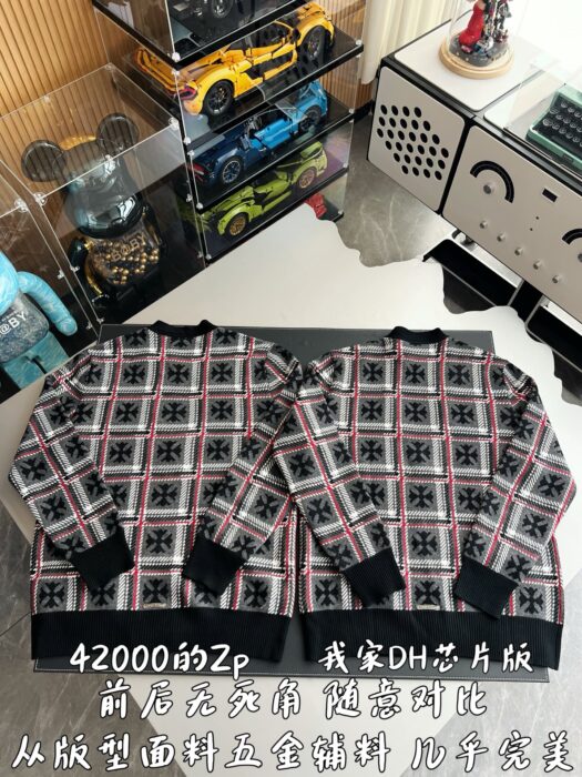 크롬하츠 십자가 체크 자카드 가디건 레플리카 미러급 SA급 S급 고퀄리티 하이엔드 최상급 의류 [남성여성공용] 4