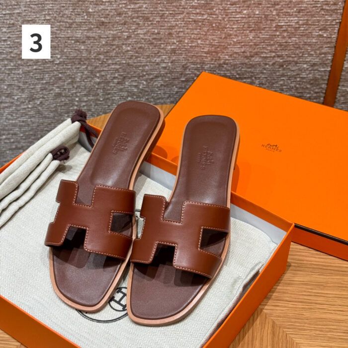 에르메스 오란 여성 샌들 카프스킨 [4컬러] 레플리카 미러급 SA급 S급 고퀄리티 신발 슬리퍼 - best 5