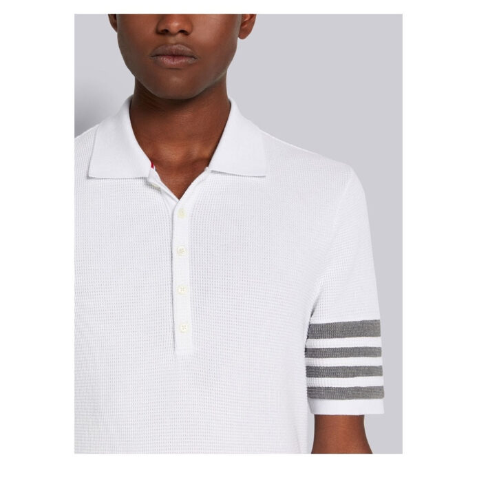 톰브라운 컴팩트 와플 립 커프 4-바 폴로 반팔 셔츠 [3컬러] [매장-180만원대] 레플리카 미러급 SA급 S급 고퀄리티 반팔 카라티 최상급 하이엔드 - best 7