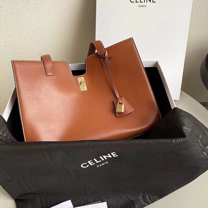 셀린느 레플리카 카바스16 카프스킨 숄더백 8