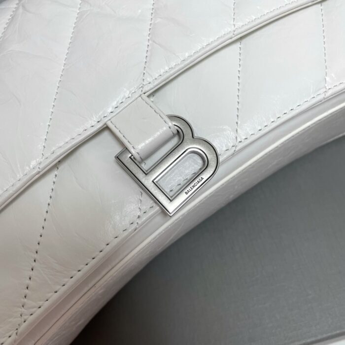 발렌시아가 레플리카 퀼트 크러쉬 미디움 체인백 옵틱 화이트 6