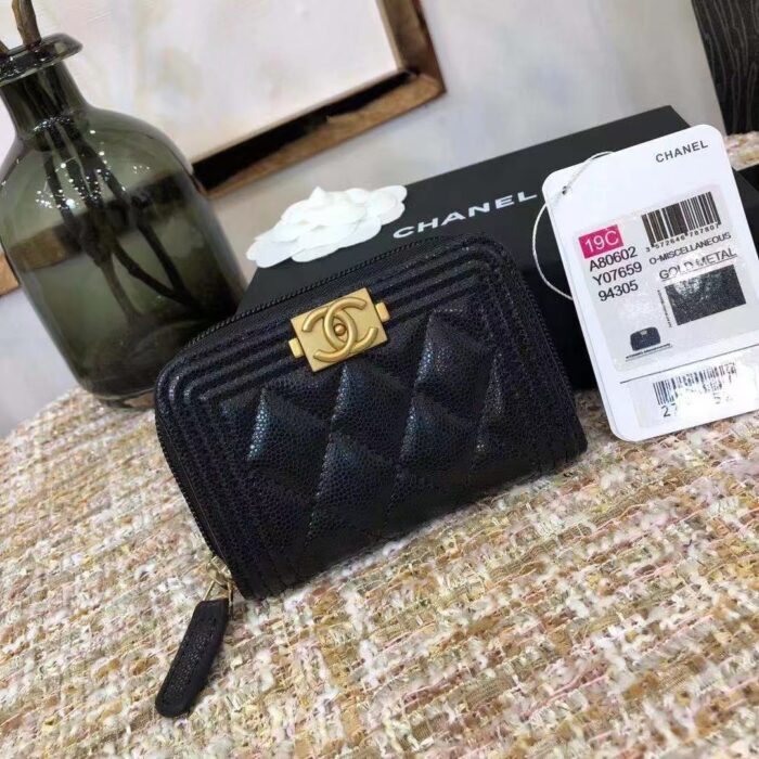샤넬 레플리카 캐비어 보이 지퍼 카드지갑 2