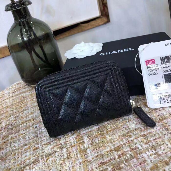 샤넬 레플리카 캐비어 보이 지퍼 카드지갑 4