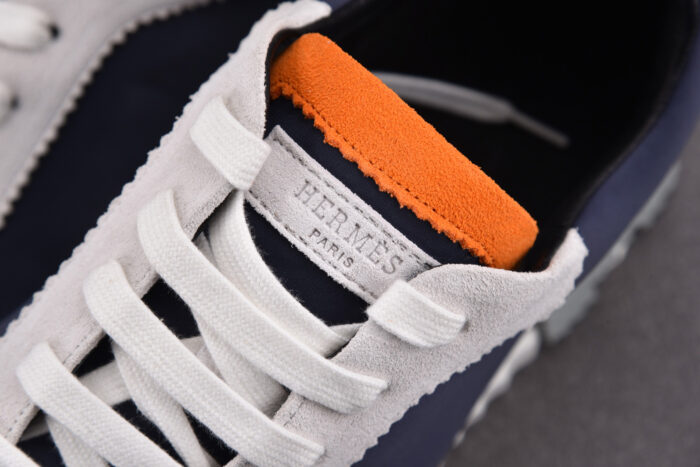 에르메스 레플리카 바운싱 메쉬 스웨이드 스니커즈 [네이비&그레이] 5