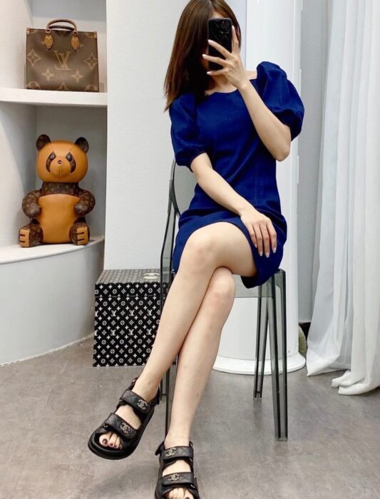 샤넬 레플리카 CC 크루즈 벨크로 샌들 G35927 [블랙] 13