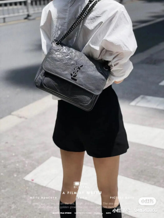 입생로랑 레플리카 니키 미디엄 빈티지 숄더백 6331580EN041000 8