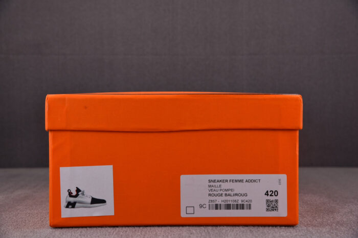 [BQ] 에르메스 레플리카 바운싱 디파트 니트 카프스킨 스니커즈 [화이트&블랙] [매장-220만원대] - best 16