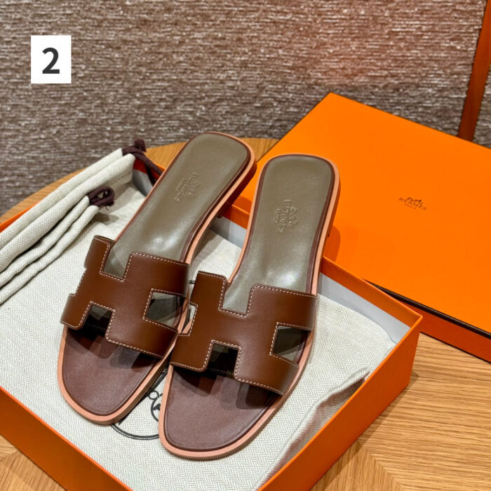 에르메스 오란 여성 샌들 카프스킨 [4컬러] 레플리카 미러급 SA급 S급 고퀄리티 신발 슬리퍼 - best 4