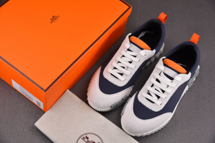 에르메스 레플리카 바운싱 메쉬 스웨이드 스니커즈 [네이비&그레이] 10