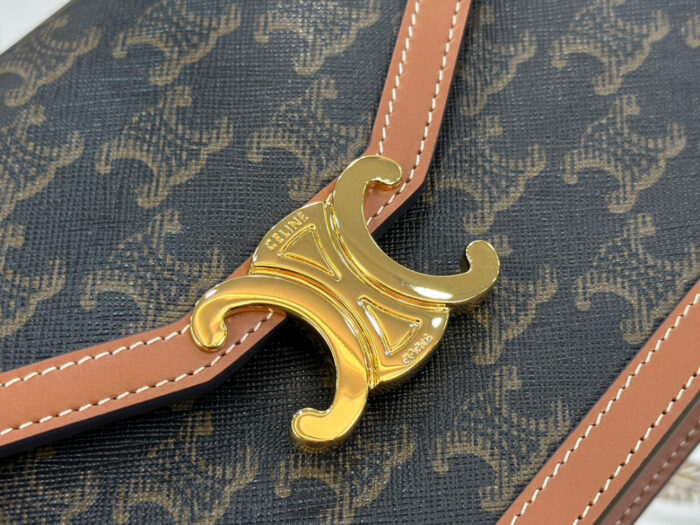셀린느-레플리카-엔벨로프백-트리옹프-캔버스-카프스킨-명품 레플리카 미러 SA급 셀린느 레플리카 엔벨로프백 - 트리옹프 캔버스 & 카프스킨 113322EZH.04LU 12