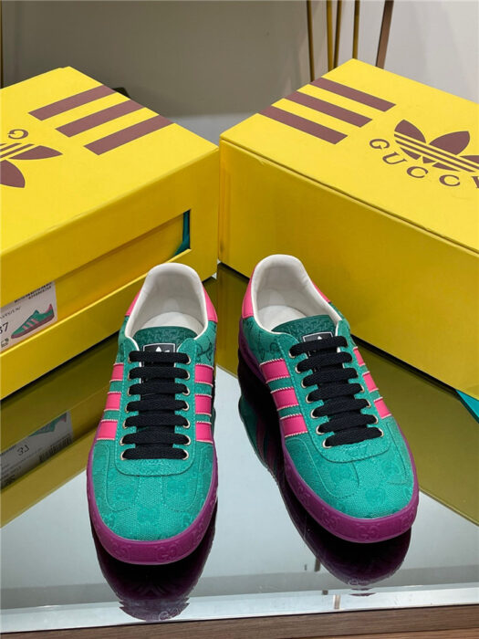 구찌-레플리카-아디다스-오리지널-gg-캔버스-가젤-스니커즈-명품 레플리카 미러 SA급 구찌 레플리카 아디다스 오리지널 GG 캔버스 가젤 스니커즈 12