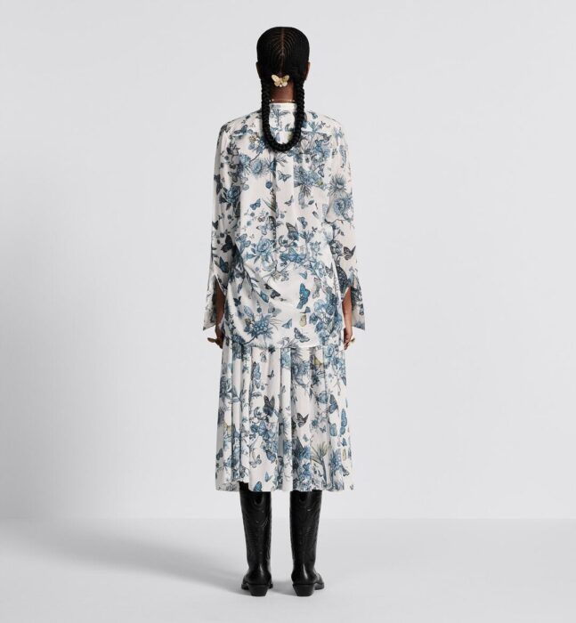 디올 레플리카 플레어 미디 스커트 5