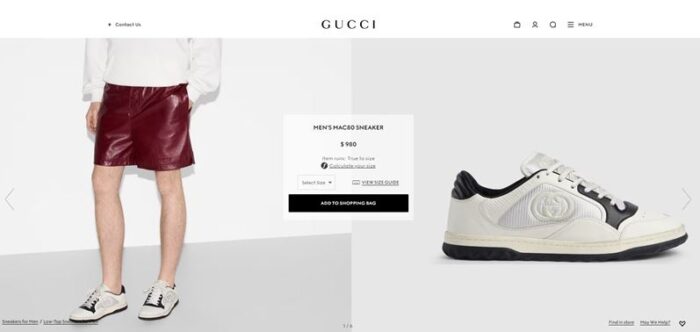 구찌 MAC 80 스니커즈 레플리카 미러급 SA급 S급 고퀄리티 신발 운동화 best [남성여성공용] 2