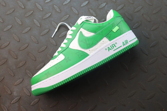 루이비통-레플리카-나이키-에어-포스-1-바이-버질-명품 레플리카 미러 SA급 루이비통 레플리카 나이키 에어 포스 1 바이 버질 아블로 화이트 짐 그린 LVNAFG 11