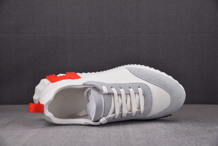 에르메스 레플리카 바운싱 캔버스 스웨이드 스니커즈 [오렌지&블랙] 12