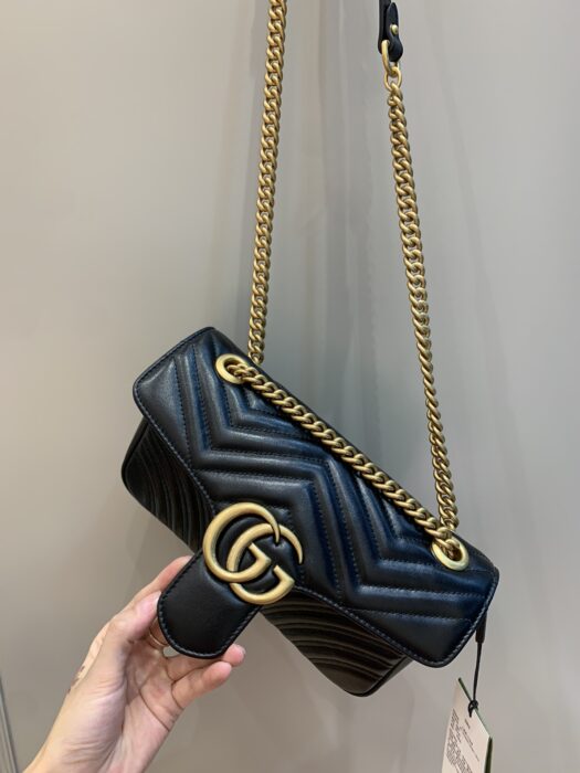 구찌 GG 마몬트 마틀라세 숄더백 스몰 [금장 블랙] 레플리카 미러급 SA급 S급 고퀄리티 크로스백 best [여성] 16