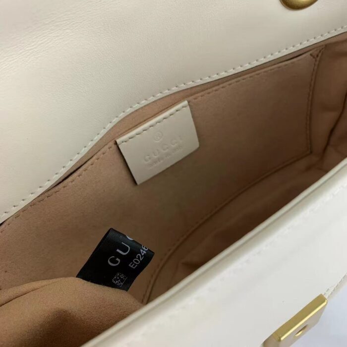 구찌 레플리카 마몬트 마틀라세 백 화이트,블랙 & 미니,스몰,미디움 443497 3