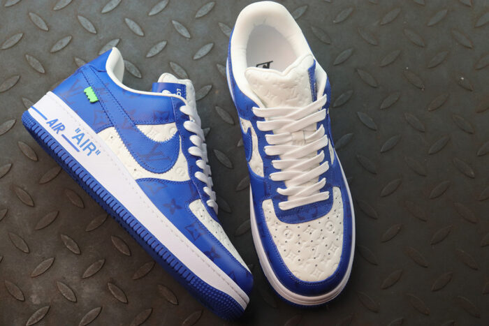 루이비통 레플리카 나이키 에어 포스 1 바이 버질 아블로 화이트 팀 로얄 LVNAFUB 13