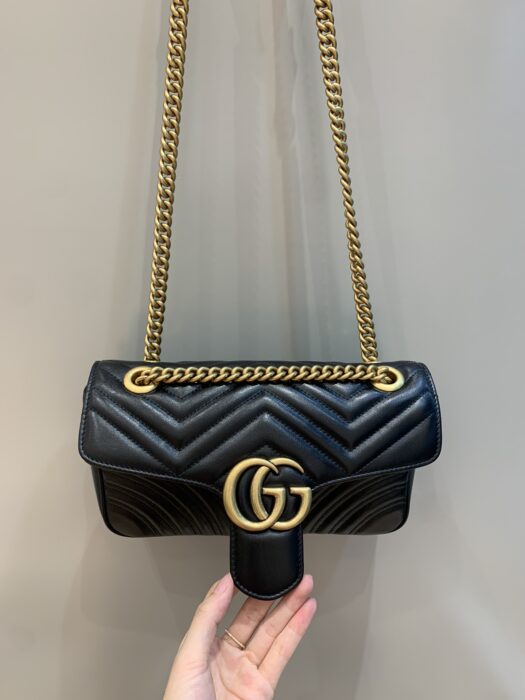 구찌 레플리카 GG 마몬트 마틀라세 숄더백 스몰 443497 11