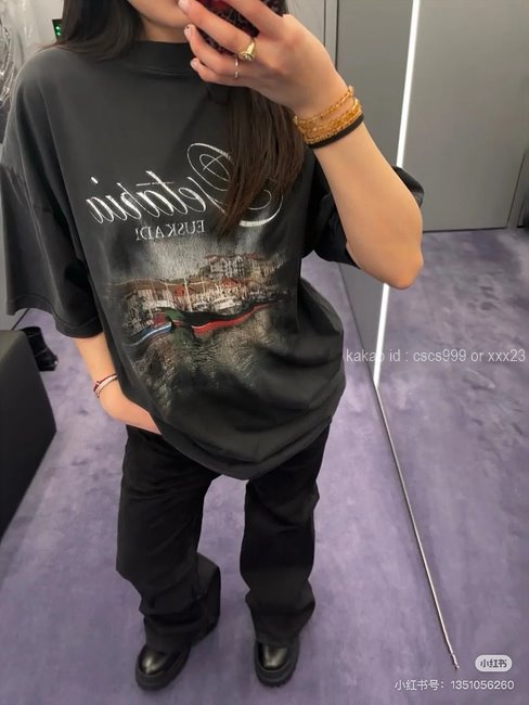 발렌시아가 반팔 라운드 티셔츠 레플리카 미러급 SA급 S급 고퀄리티 의류 [남성여성공용] 최상급 하이엔드 - best 3